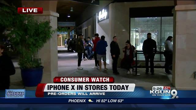 Lines for iPhone X in Tucson