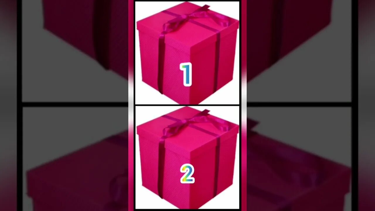 choose one gift box and your favourite gift box one ya two comment answer #shorts