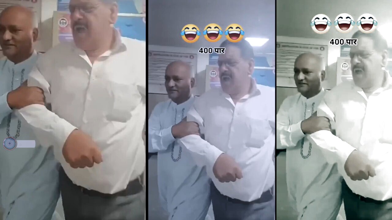 इस बार 400 पार करते हुए भक्त का चल गया दिमाग। सोशल मीडिया पर वायरल video,,,,