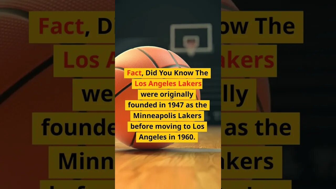 LA Lakers #Facts you wont forget #1