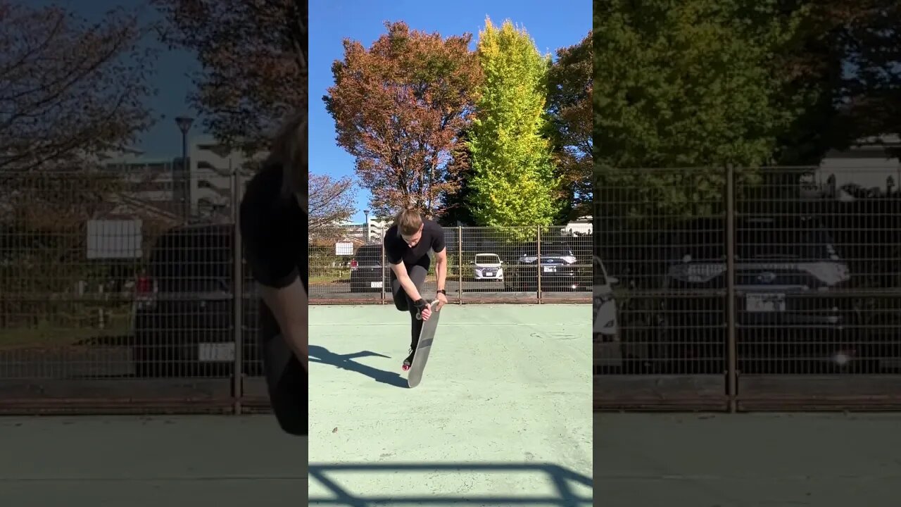 Freestyle Skateboard Trick: Cross-foot Sidewinder