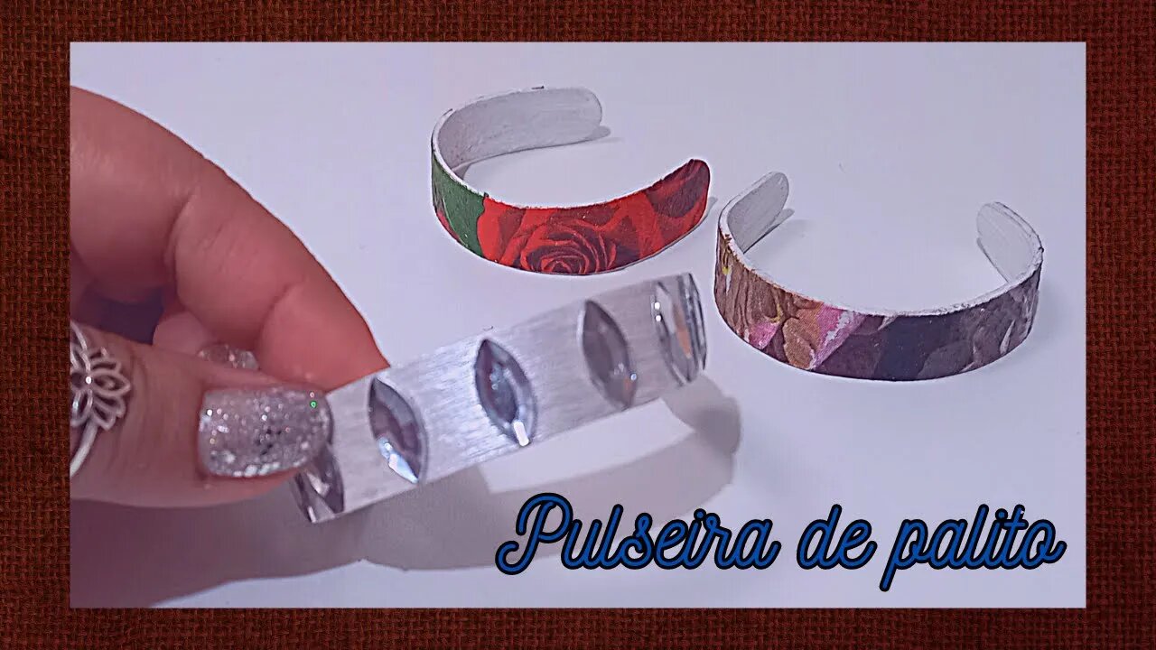 BRACELETE FEITO COM PALITO/DIY/BRACELET/NO DECEPTION