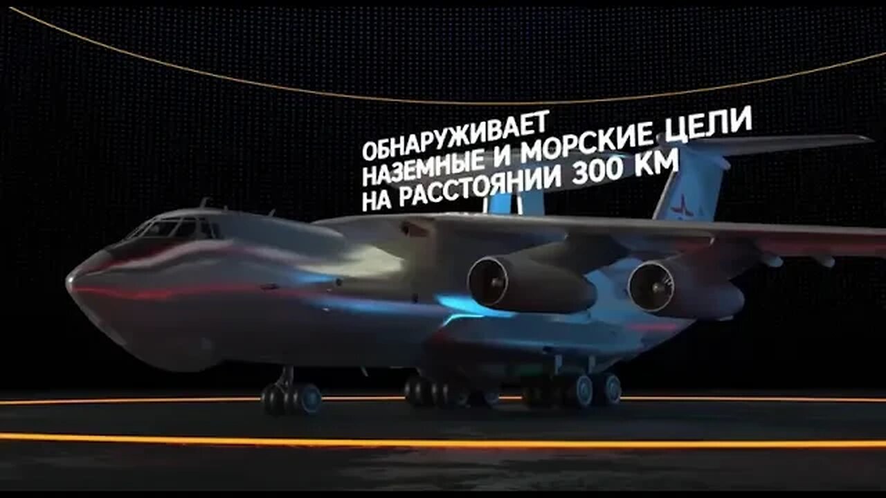 Russian AWACS radar aircraft Beriev A-50U within Ukraine Operation