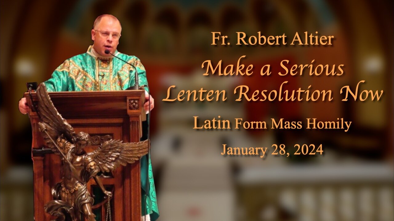 Make A Serious Lenten Resolution Now