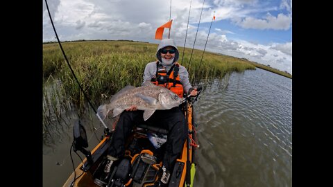 Easiest marsh to kayak fish near Galveston