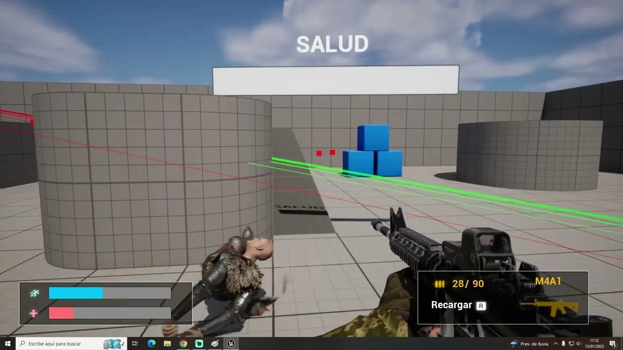 Cómo reducir la barra de salud enemiga y crear Ragdoll - Unreal Engine 5.1