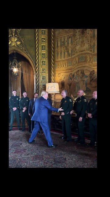 Donald Trump had a meeting with deputies from the Martin County Sheriff's Office...