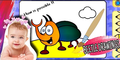 How to draw a Ladybug Drawing| easy step by step draw| Drawing tutorial video