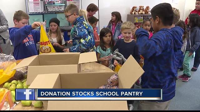 Donation stocks school's food pantry