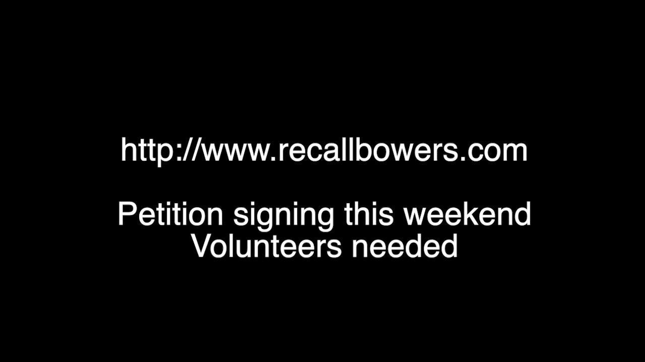 Recall Az Rep Rusty Bowers - Volunteers needed for Petition Gatherers