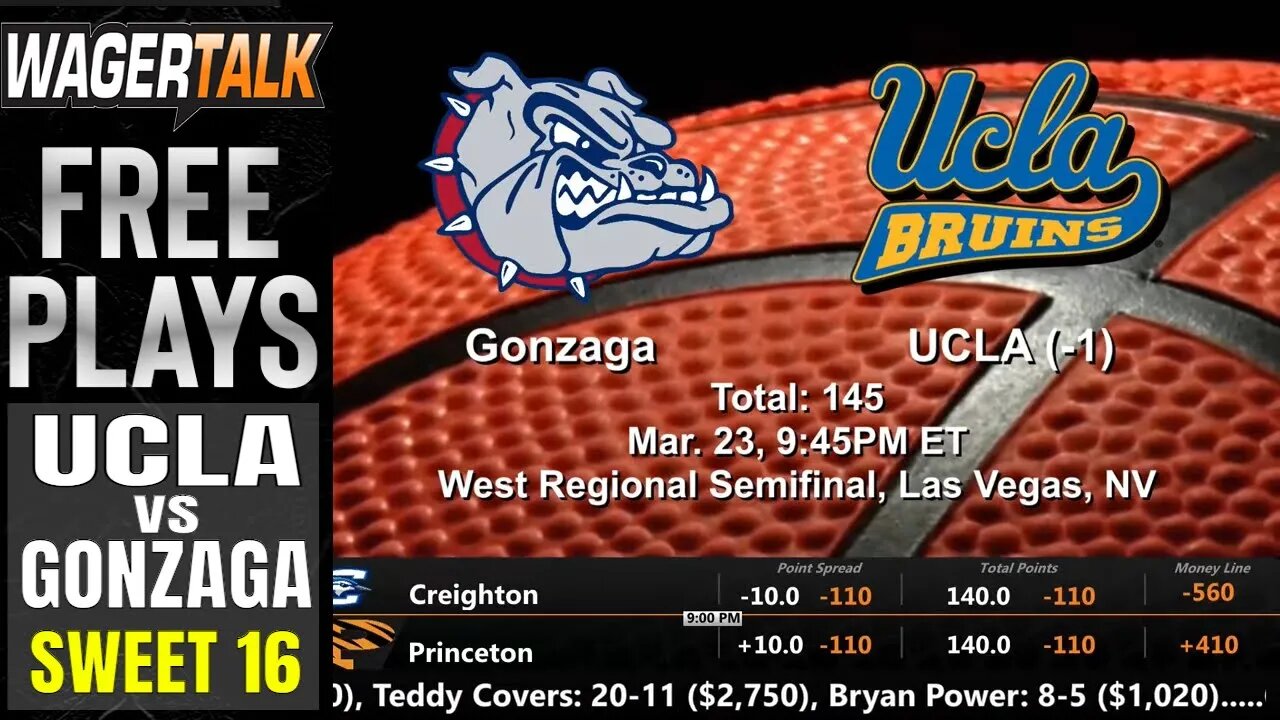 UCLA vs Gonzaga Prediction, Picks & Odds | NCAA Tournament Sweet 16 Betting Advice | March 23