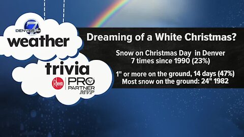 Weather Trivia: Dreaming of a White Christmas?