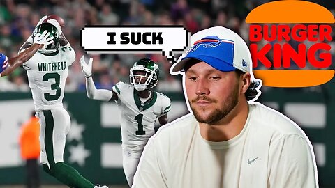 Josh Allen Turnovers vs Jets Followed By Iconic Burger King Commercial