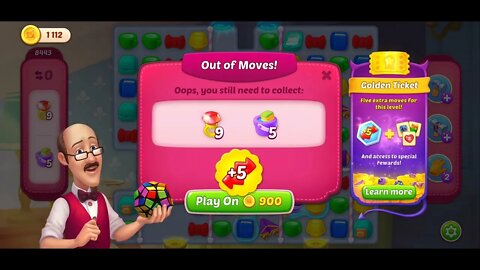 Playrix Homescapes Gameplay Walkthrough Level 8443