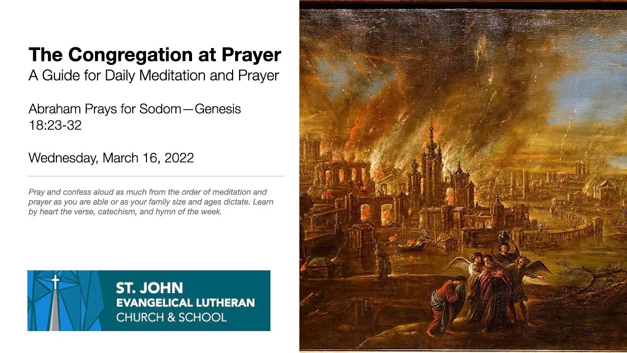 Abraham Prays for Sodom—Genesis 18:23-32