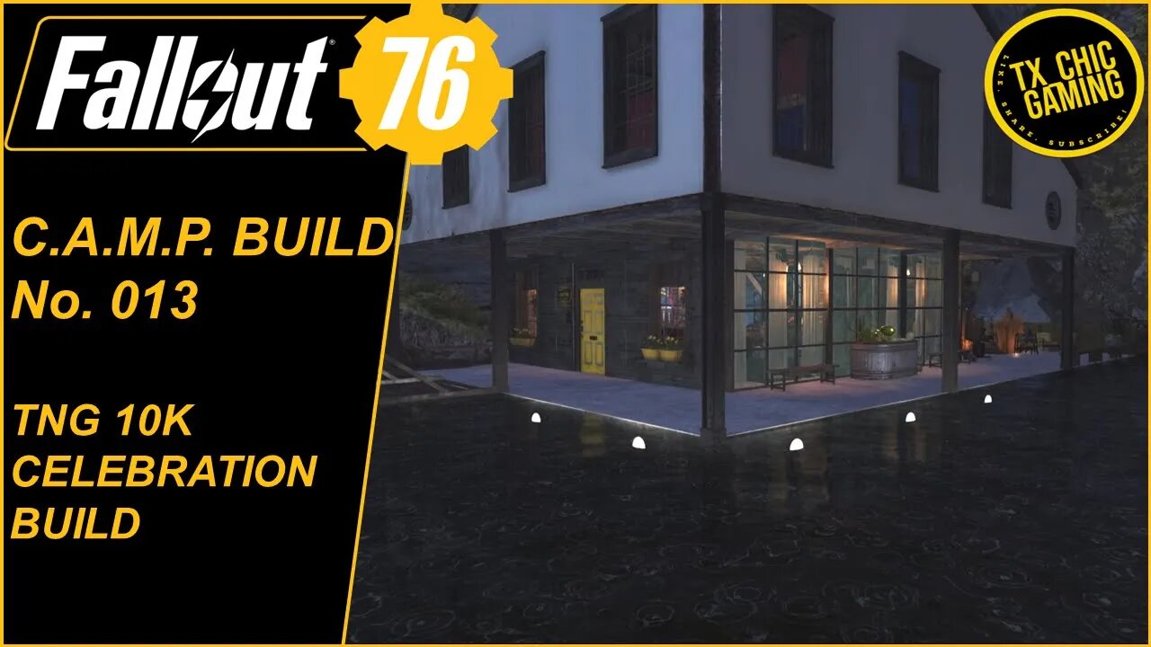 FO76 C.A.M.P. Build No. 013 - TNG 10K CELEBRATION BUILD