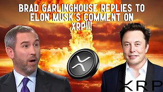 Brad Garlinghouse Replies To Elon Musk's Comment On XRP!!!