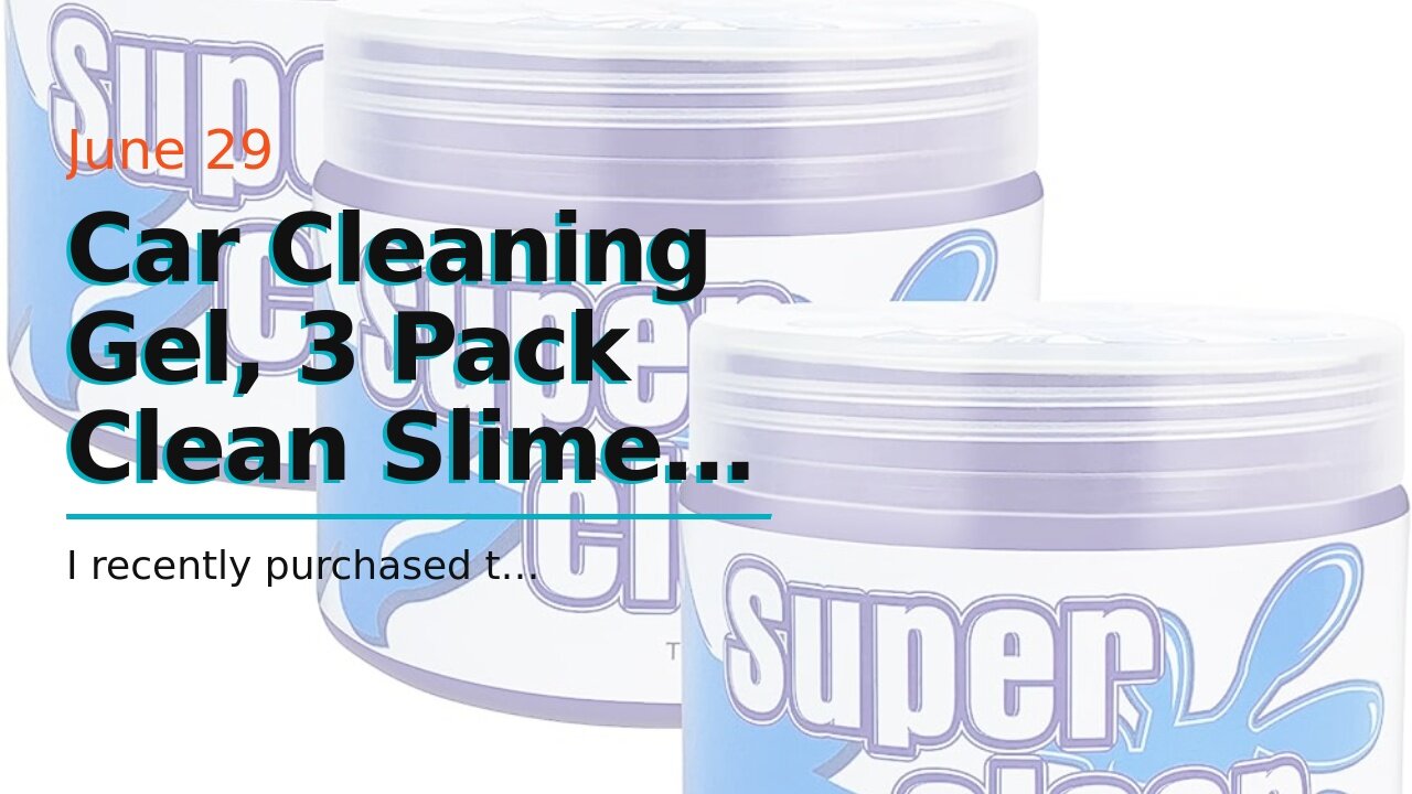 Car Cleaning Gel, 3 Pack Clean Slime Universal Auto Dust Keyboard Cleaner Automotive Interior C...