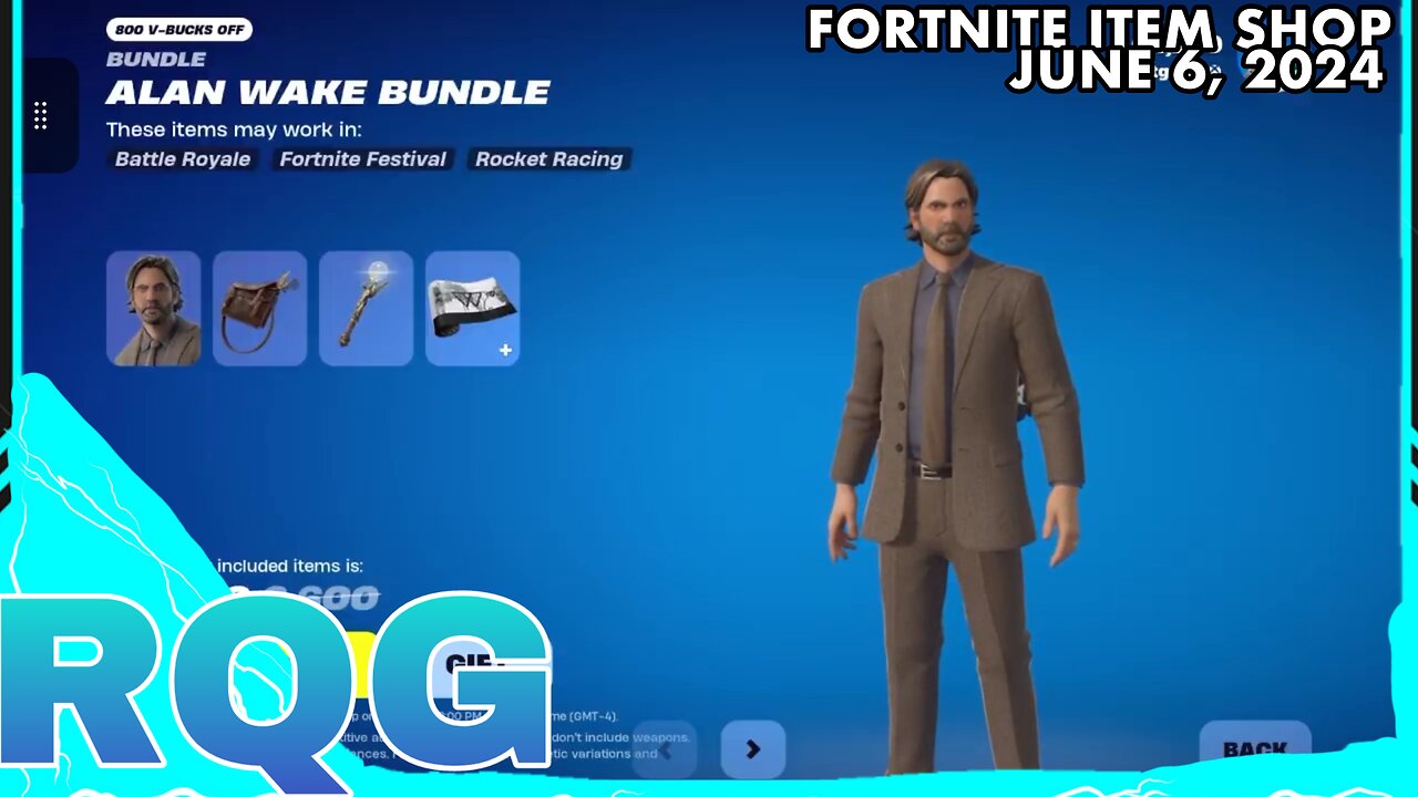 ALAN WAKE IS BACK! FORTNITE ITEM SHOP (June 6, 2024)