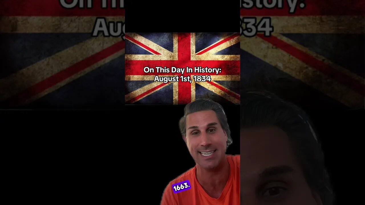 ON THIS DAY IN HISTORY: 8/1/1834 #shorts