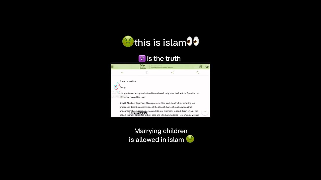 This is islam💩😷 this is what it allows