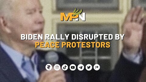 Biden Rally Disrupted By Peace Protesters