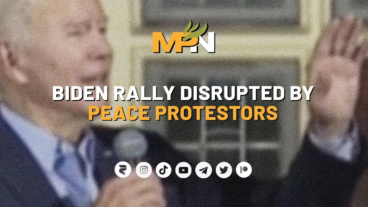 Biden Rally Disrupted By Peace Protesters