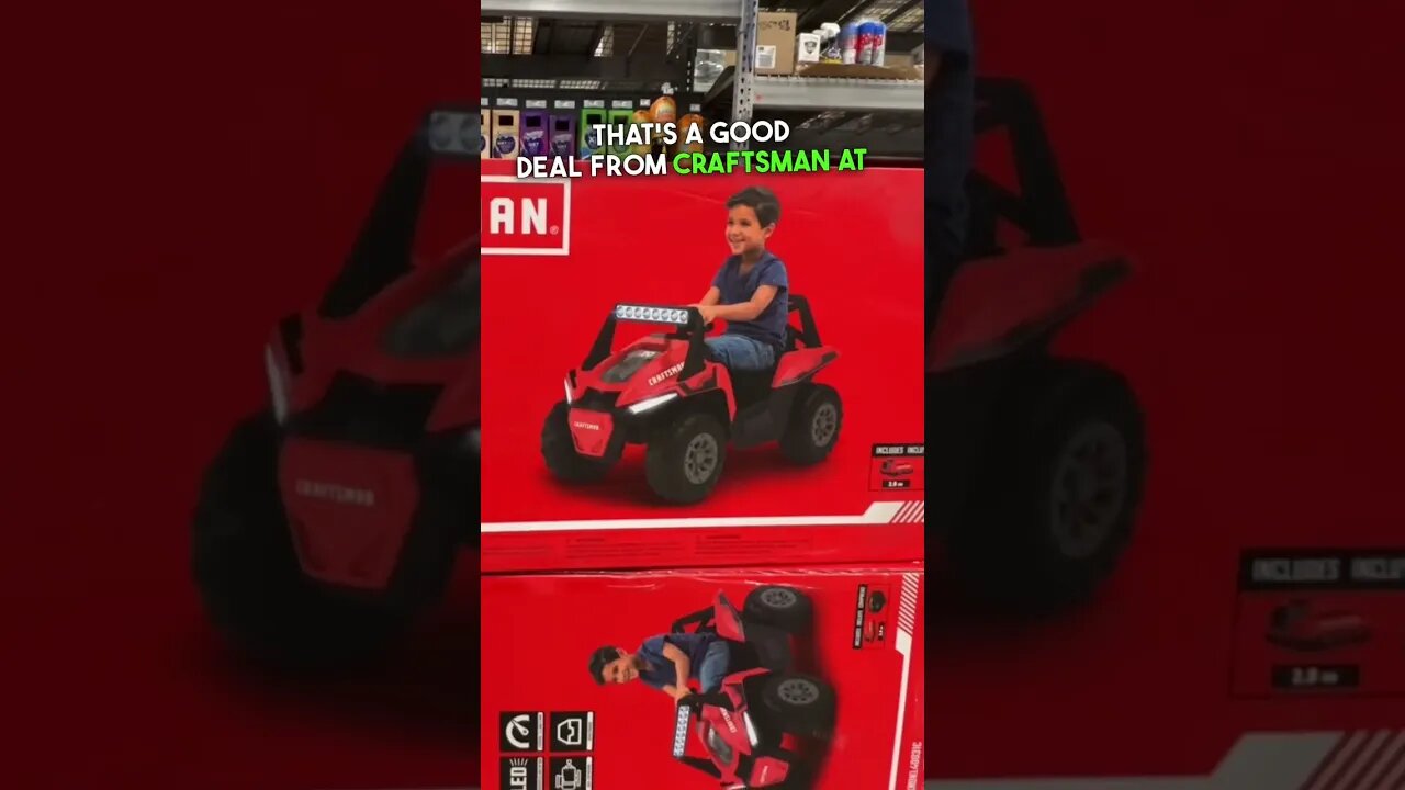 CRAFTSMAN Kids UTV Ride On Toy! Great Gift Idea At LOWE'S