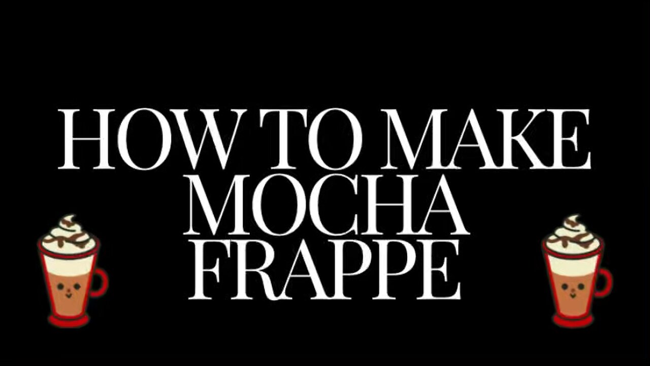 How to make a mocha frappe