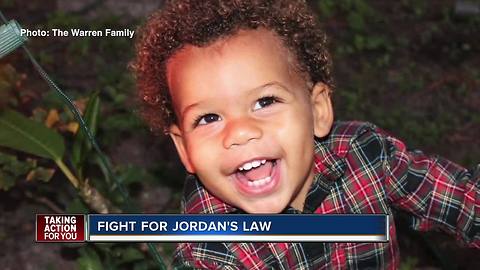 Community members push to pass "Jordan's Law" after death of Largo toddler allegedly killed by mom