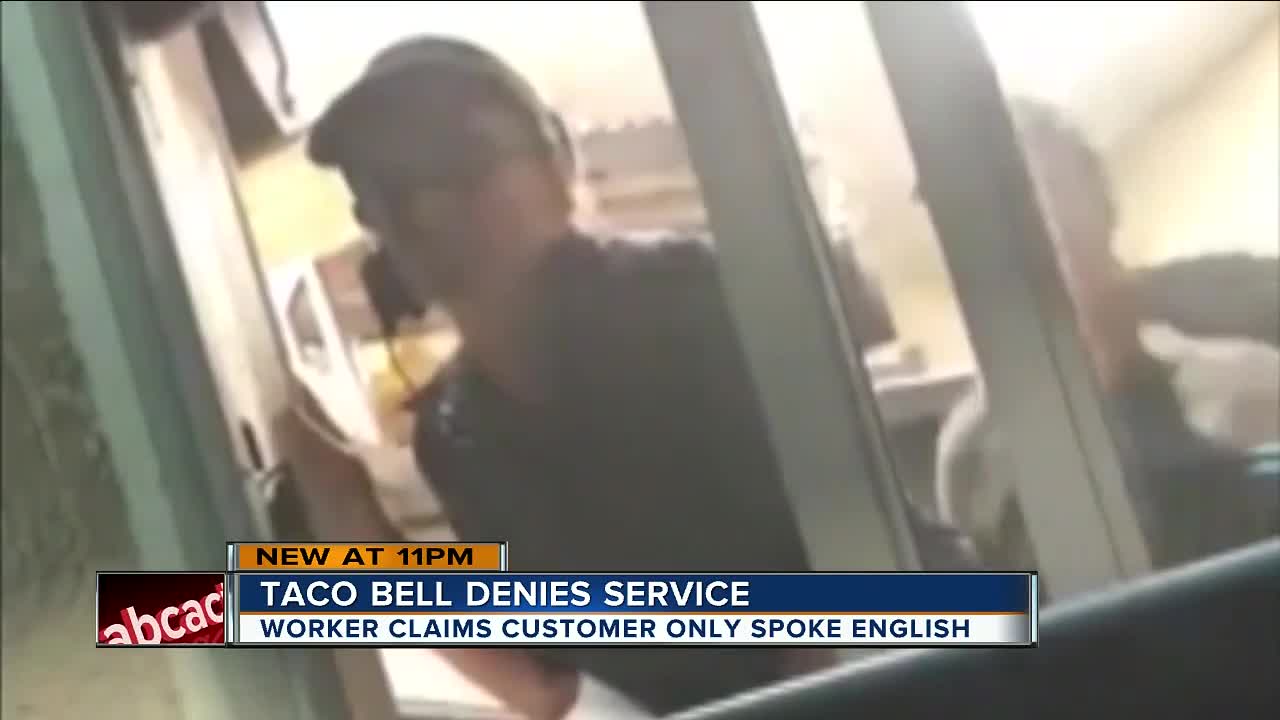 'No hablo Ingles!' Video shows Florida Taco Bell employee refused English-speaking customers