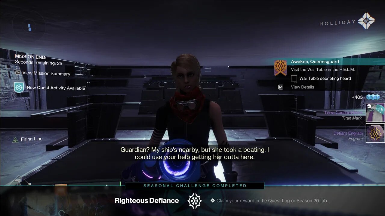 Destiny 2 Awaken Queensguard Saving Amanda Story Dialogue 4k