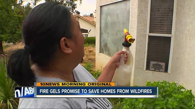 Fire gels protect homes during West Fire