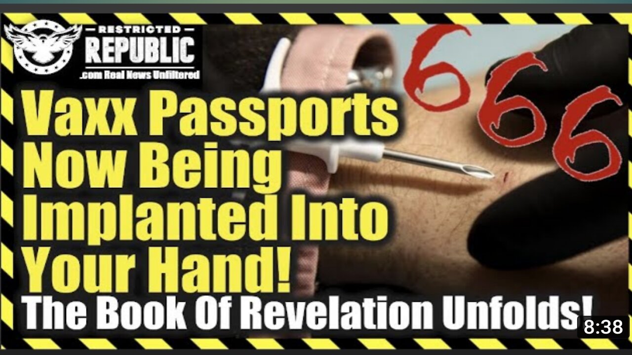 Yikes Vaccine Passports Now Being Implanted Into Your Hand The Book Of Revelation Unfolds...