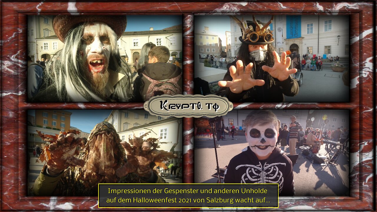 Impressionen der Gespenster und anderen Unholde auf dem Halloweenfest 2021 von Salzburg wacht auf