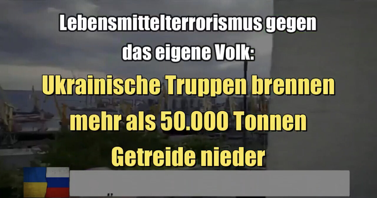 Ukrainische Truppen brennen mehr als 50.000 Tonnen Getreide nieder (10.06.2022)