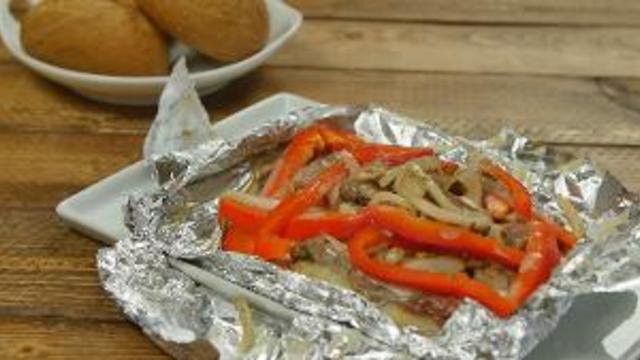 Philly Cheesesteak Foil Packet Dinner