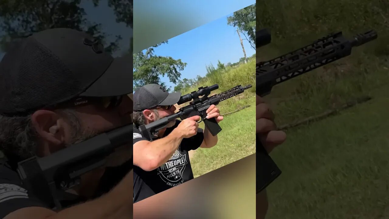 Shooting the AR15 SBR #trending #fyp #ar15 #shooting