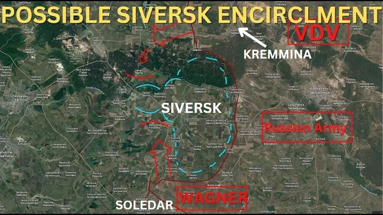 UKRAINE WAR MAP | Russia Moves VDV to Kremmina to attempt Encirclement of Siversk