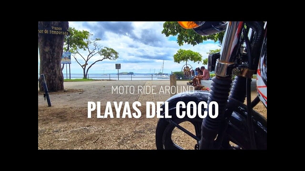 MOTO TOUR 🏍 Playas del Coco 👉 STREETS/ SHOPS/ BEACHES #costarica #travelblogger #tourism