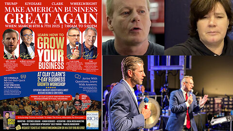 Join Eric Trump & Robert Kiyosaki At Clay Clark's March 6-7 Business Conference!