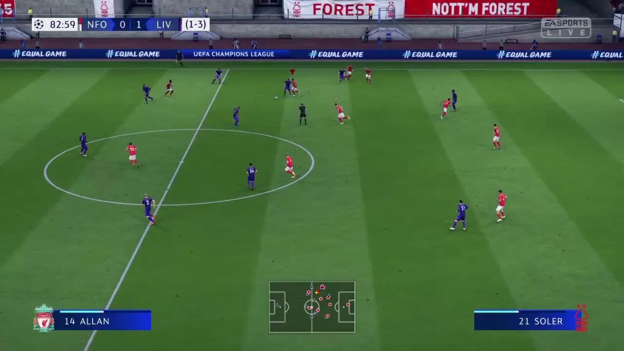 Nottingham Forest S:4 2021 - 2022 UEFA Champions League Quarterfinal Leg 2 VS Liverpool (Agg 2-1)