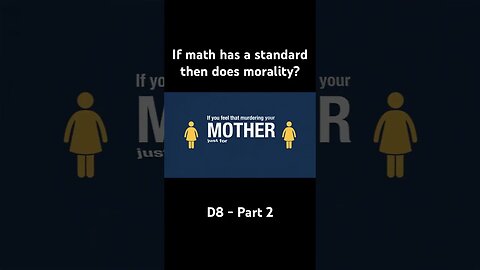 If math has a standard then does morality? Yes, it does. #God #morality #standard #christianity