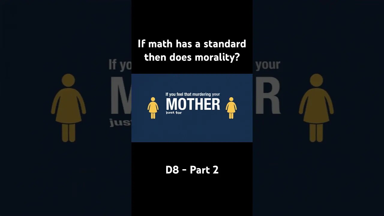 If math has a standard then does morality? Yes, it does. #God #morality #standard #christianity