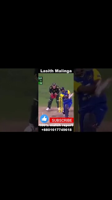Lasith Malinga six #shorts #cricketshort