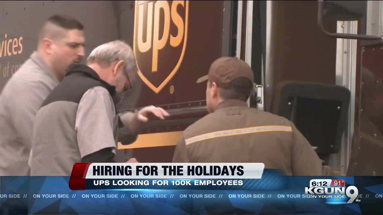 UPS to hire 100,000 employees for holiday season