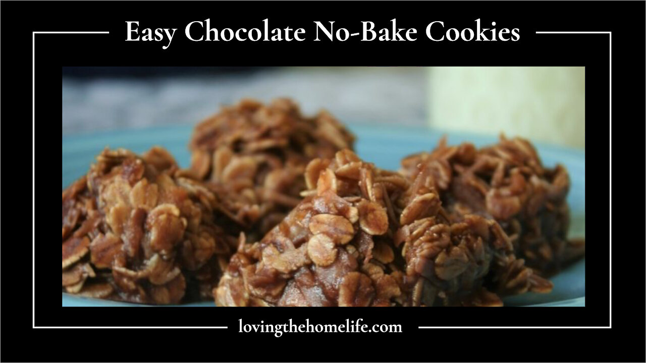 Easy Chocolate No-Bake Cookies