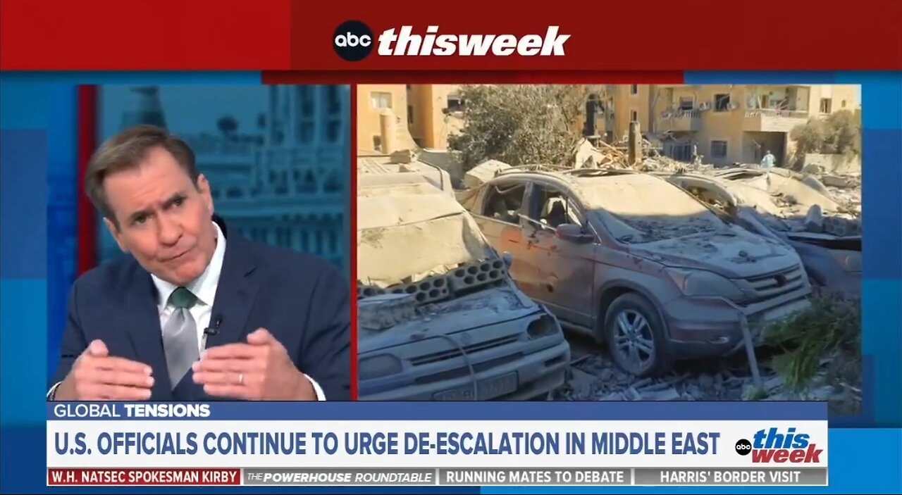 ABC Host To Kirby: With Hezbollah Weakened, Why Shouldn't Israel Strike Decisively?