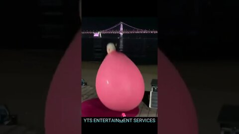Dancing Man with balloon