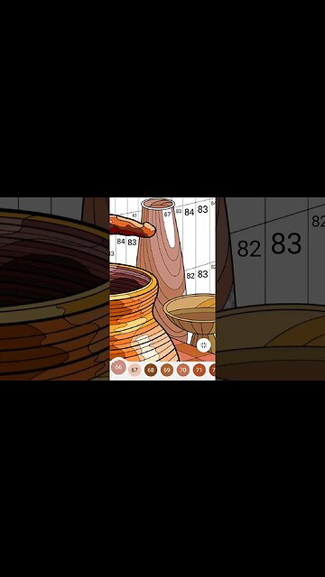 Color by number - pottery